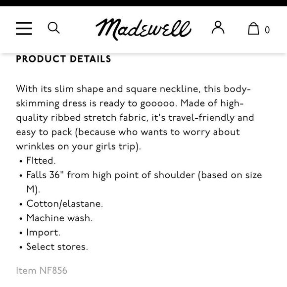 Madewell Rib Knit Body Con Mini Dress - Picture 6 of 7